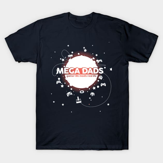 Mega Dads Space Sunspot T-Shirt by adamleonhardt